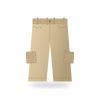 Pantalón cargo Dorado